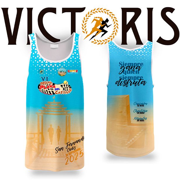 Diseño camiseta carrera Desafio Playa del Castillo 2025