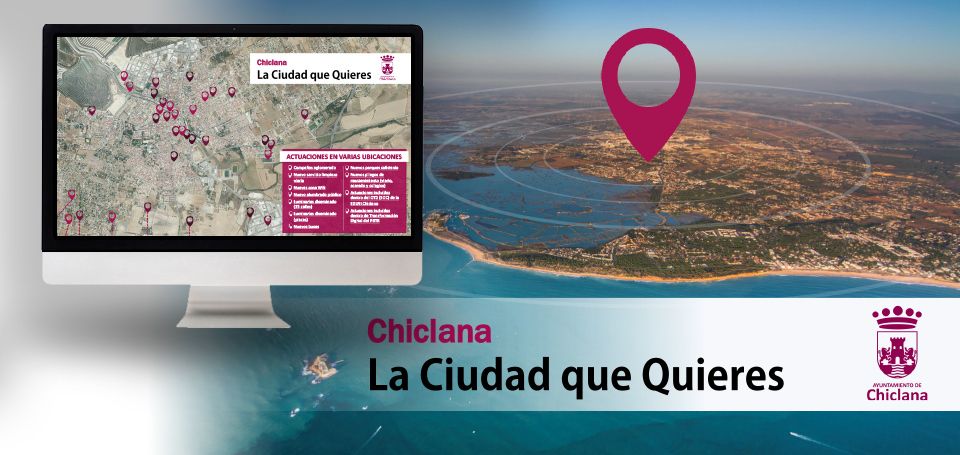 Presentación interactiva sobre las obras en noviembre de 2022. Ayto de Chiclana.