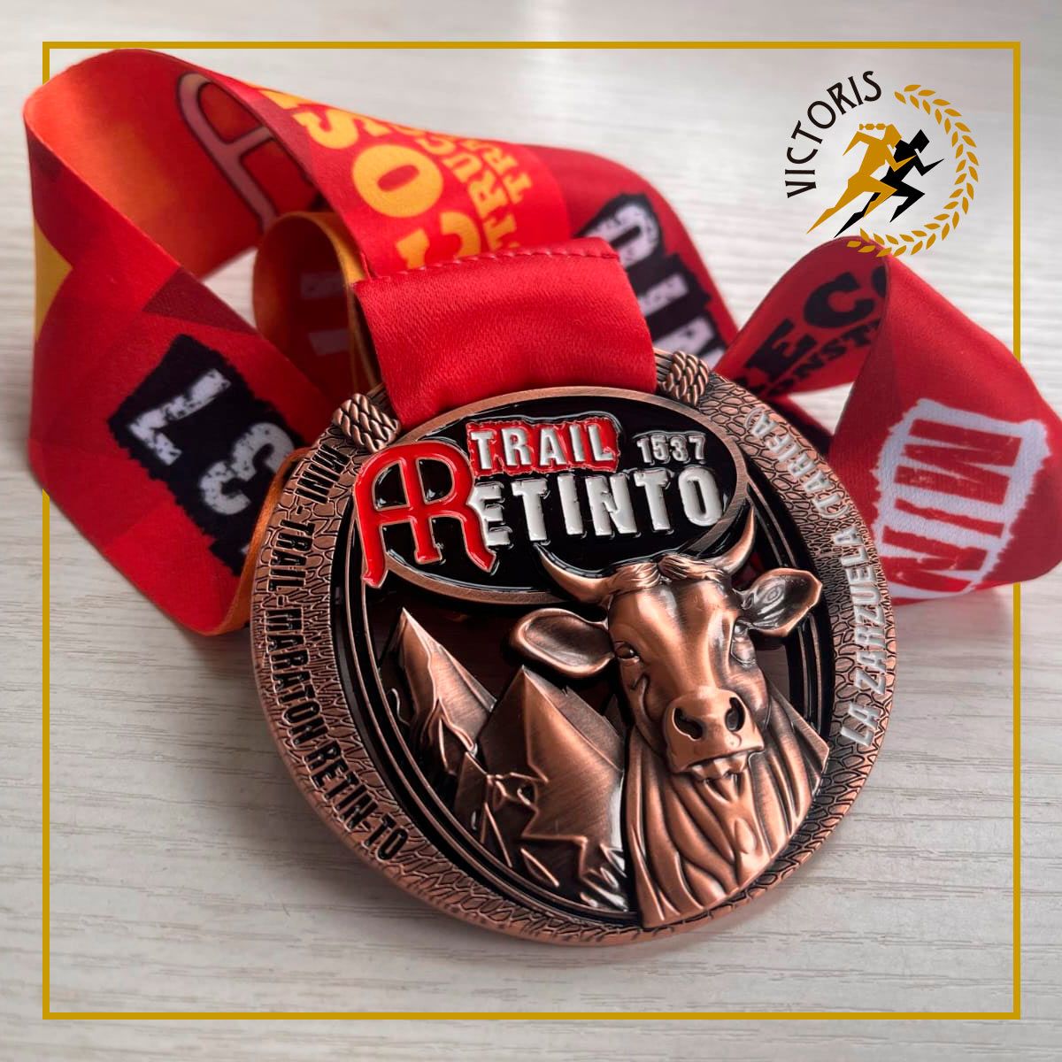 Medallas finisher Trail Retinto 2024.
