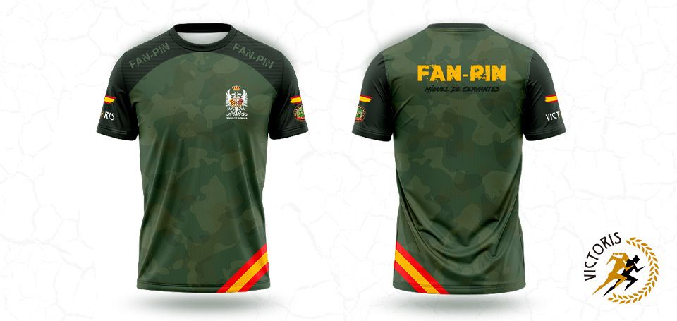 Diseño de camiseta Fan-Pin Race 2025. fanpin.victoris.es