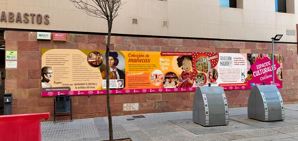 Diseño de paneles culturales Mercado de Abastos de Chiclana. Ayto de Chiclana2024.